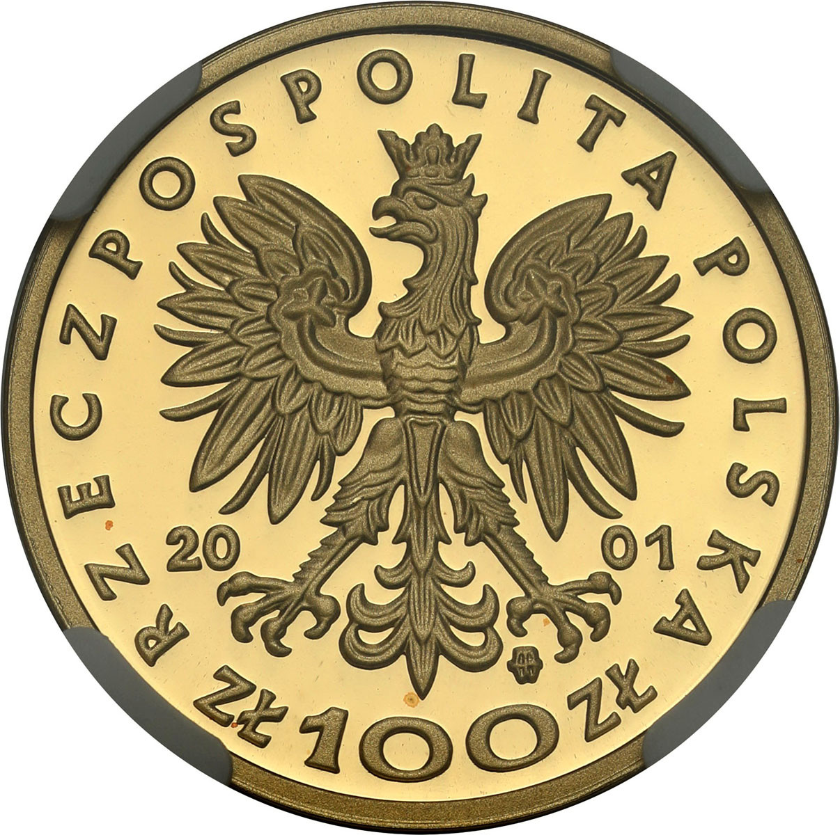 III RP. 100 złotych 2001 Jan III Sobieski NGC PF69 ULTRA CAMEO (2 MAX)